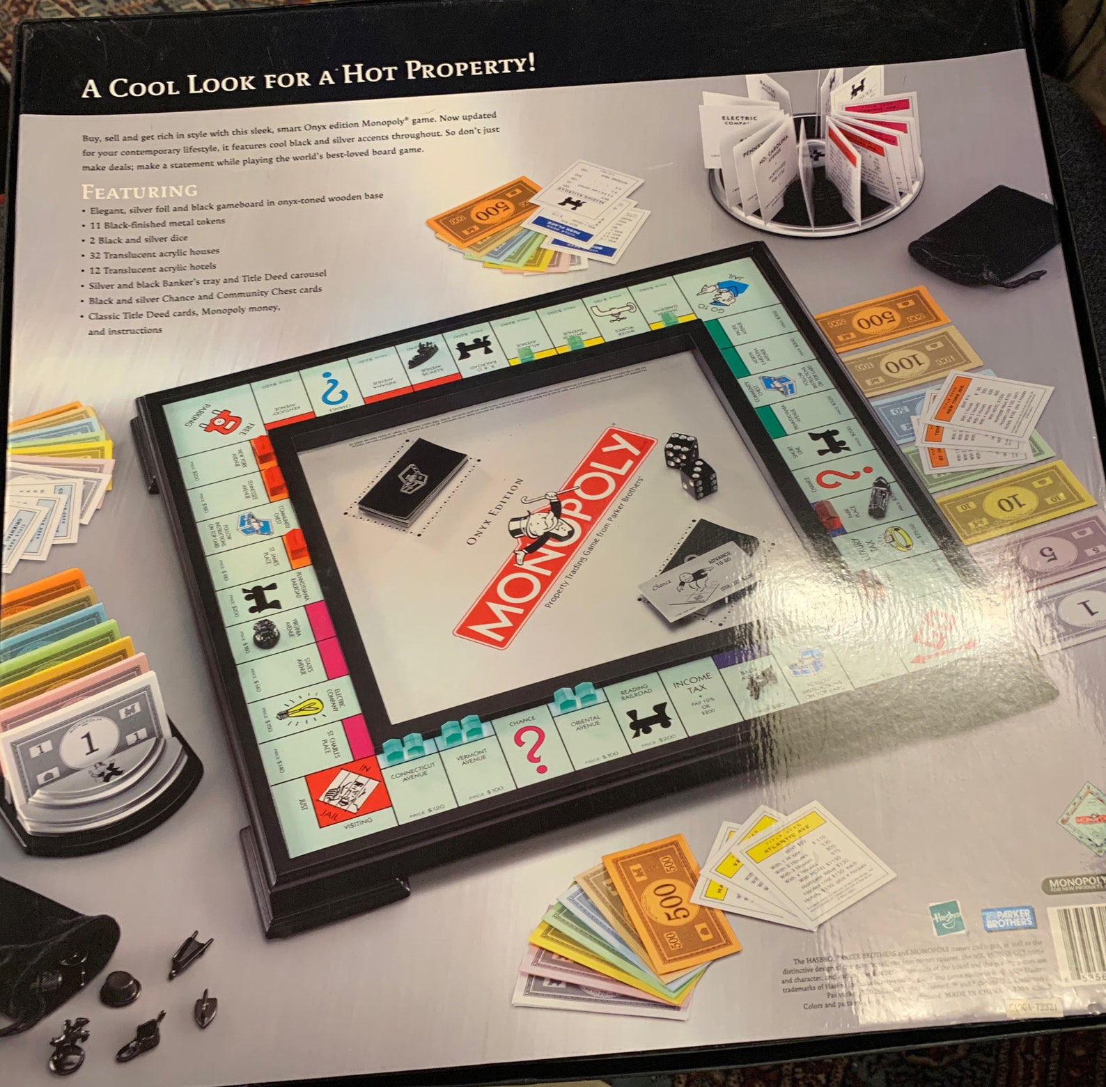 Onyx Edition Deluxe Monopoly Game Etsy