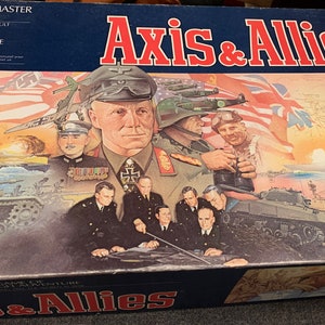 1984 Axis and Allies. Classic military strategy game image 1