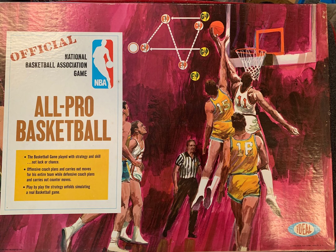 Rare 1969 All Pro Basketball Game by Ideal Etsy