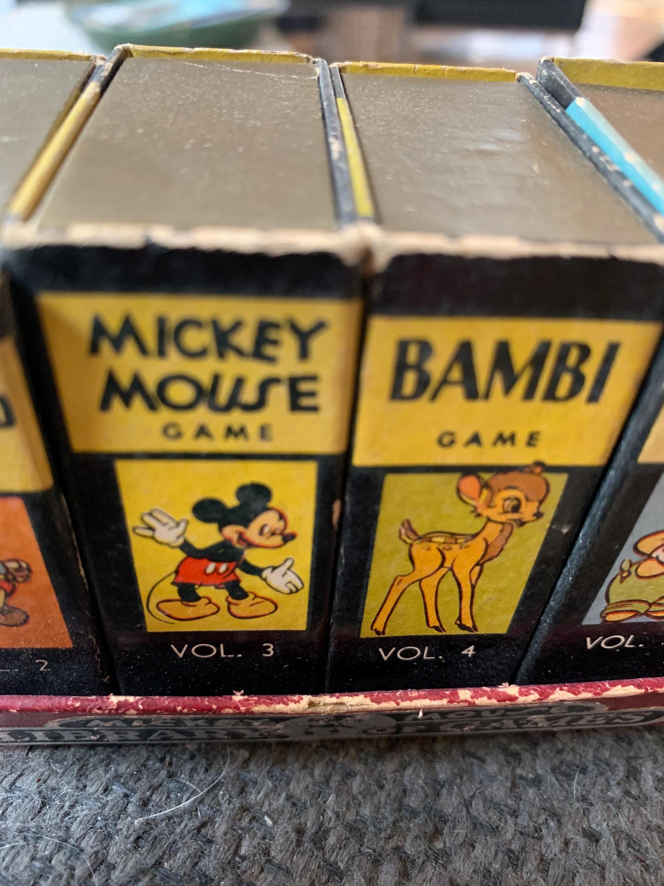 Rare Collectible 1946 Mickey Mouse Library of Games (donald Duck