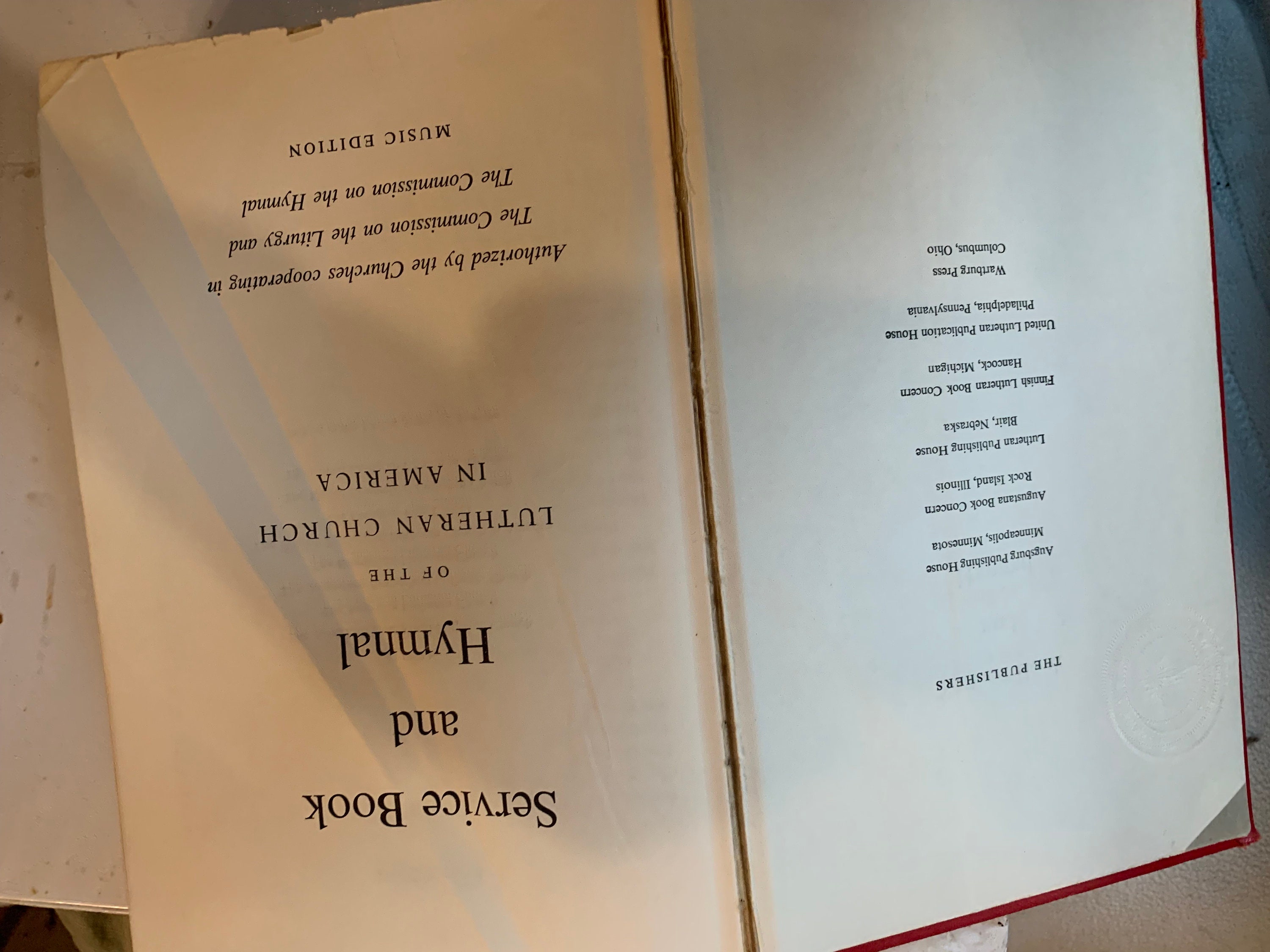 1958 Service Book and Hymnal - Etsy