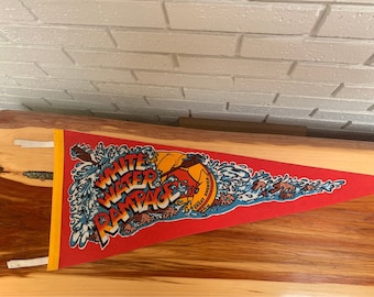 Vintage Marriott’s Great America White Water Rampage Felt Pennant
