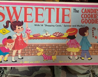 Vintage Sweeties Board Game: Candies, Cookies, Goodies