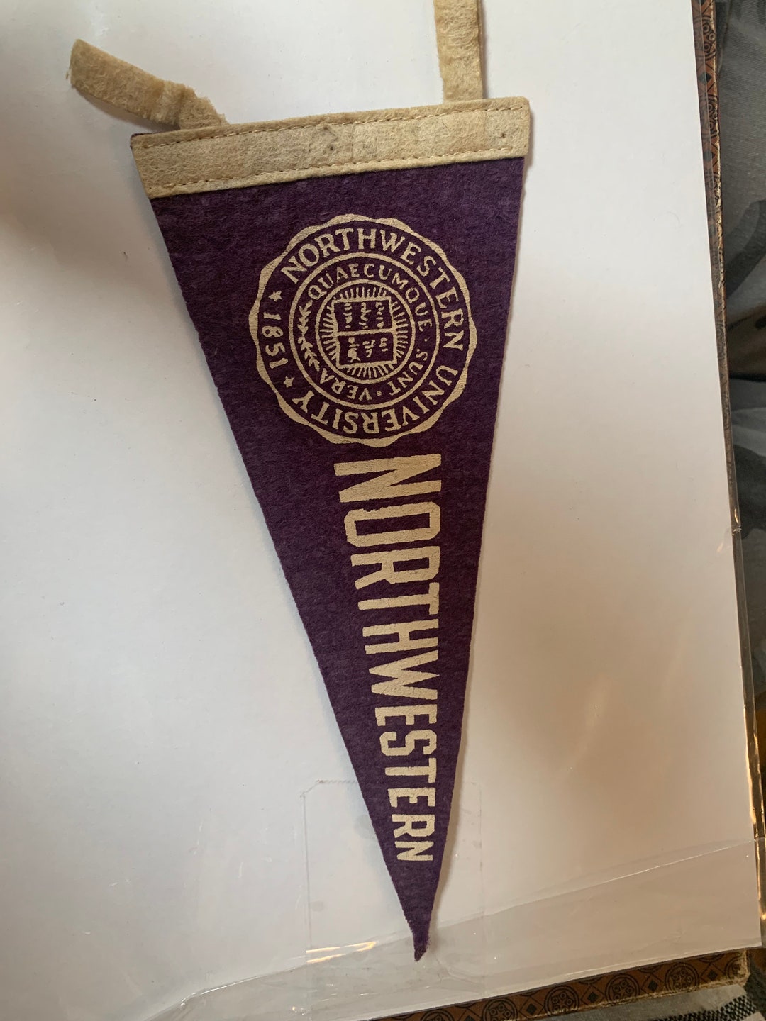 Rare 1950s Northwestern University Mini Felt Pennant Etsy