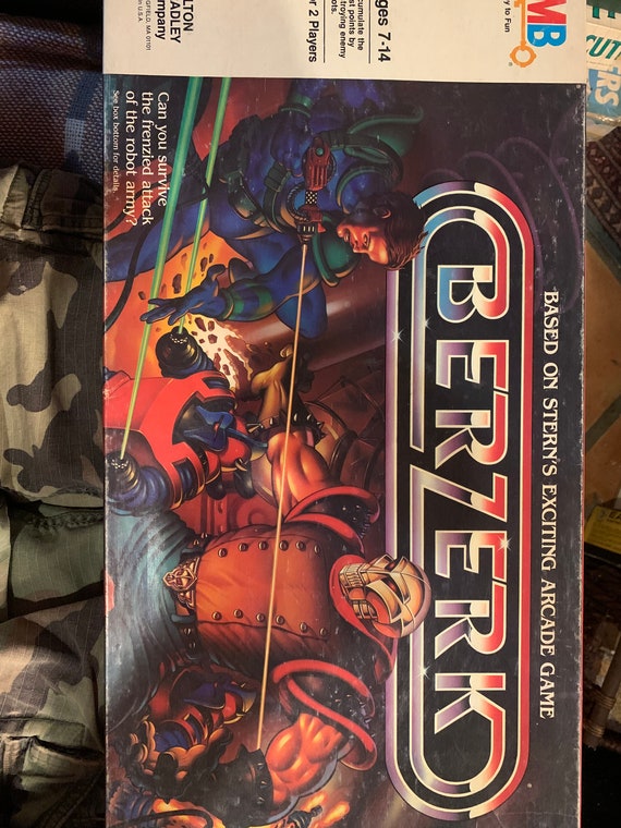 Vintage 1983 Berzerk Board Game Milton Bradley - Etsy