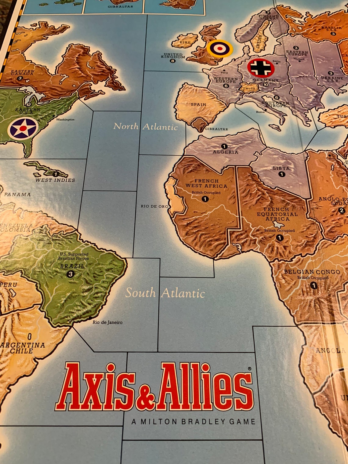1984 Axis and Allies. Classic Military Strategy Game Etsy