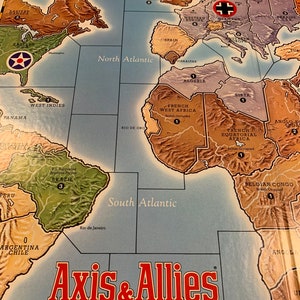 1984 Axis and Allies. Classic military strategy game image 2