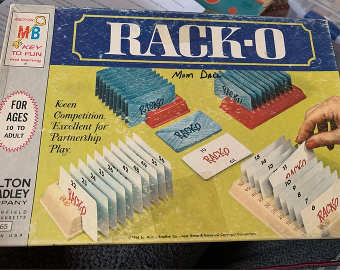 Vintage Milton Bradley Rack O Card Game Etsy