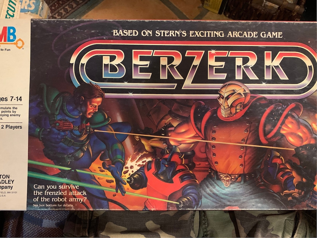 【希少】狂暴化/Berserk LEB ベータ版　英語　プレイ用 Vintage 1983 Berzerk Board Game Milton Bradley - Etsy