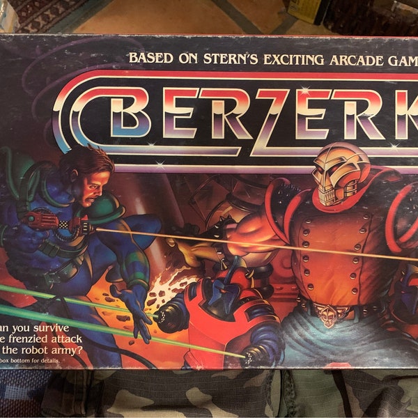 Vintage 1983 Berzerk Board Game Milton Bradley