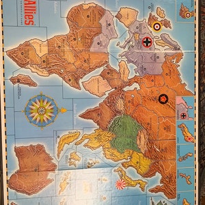 1984 Axis and Allies. Classic military strategy game image 5