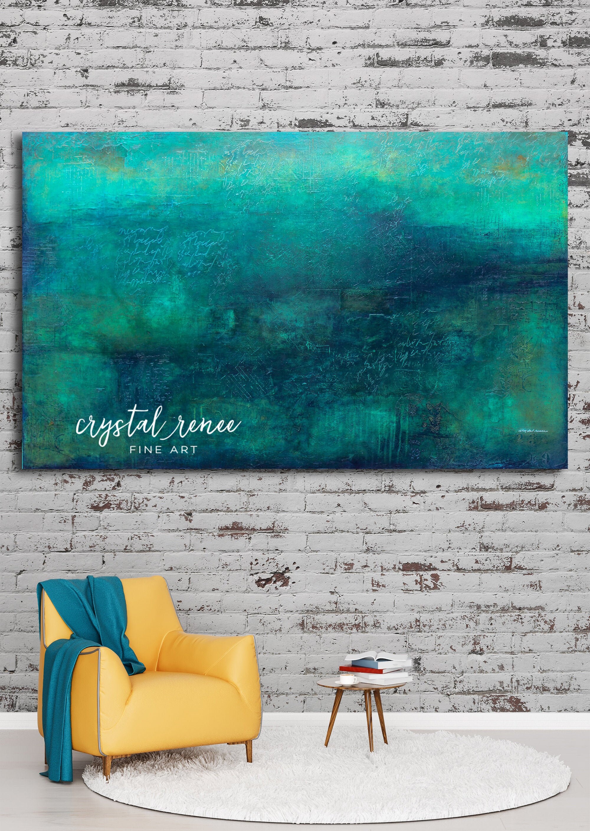 Große moderne Wandkunst. Abstrakte Malerei für | Etsy