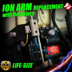 Spirit LIFE-SIZE Ion Arm with Resistors Upgrade //Spirit Halloween Ghostbusters Proton Pack