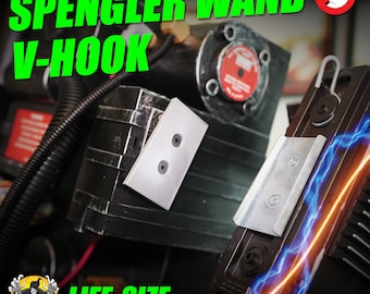 Varita Spengler de tamaño real de Spirit con gancho en V // Mochila de protones de los Cazafantasmas de Spirit Halloween