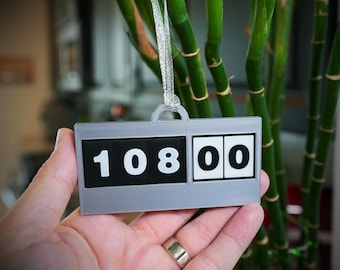 LOST Hatch Clock Ornament | Dharma Initiative 3D Printed Tree Decor