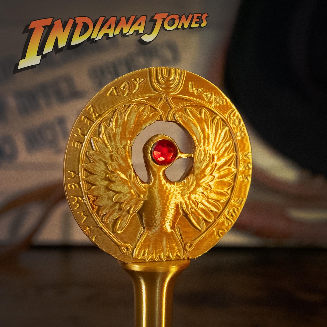 Raiders of the Lost Ark Headpiece: 3D Printed Gold Medallion Prop