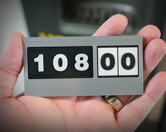 LOST Dharma Initiative Hatch Clock Magnet – 3D Printed Countdown or System Failure Fan Gift