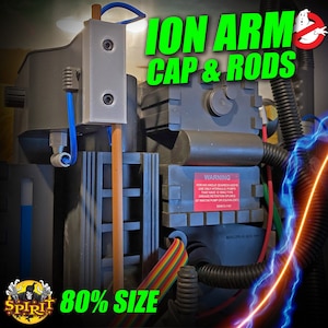 Spirit 80% SIZE Ion Arm Cap & Rods Upgrade // Spirit Halloween Ghostbusters Proton Pack