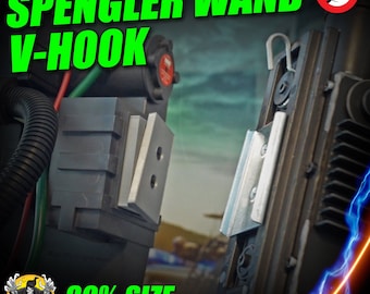 Spirit 80% SIZE "Spengler" Wand V-Hook Upgrade // Spirit Halloween Ghostbusters Proton Pack