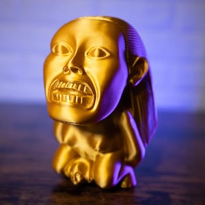 Idole d&#39;or des Aventuriers de l&#39;arche perdue (idole de fertilité Chachapoyan) | Fan Art imprimé en 3D | Indiana Jones