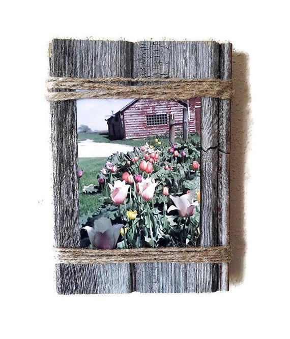 Barnwood Frame 7 X 5 Old Barn Wood Recycled Repurposed Etsy