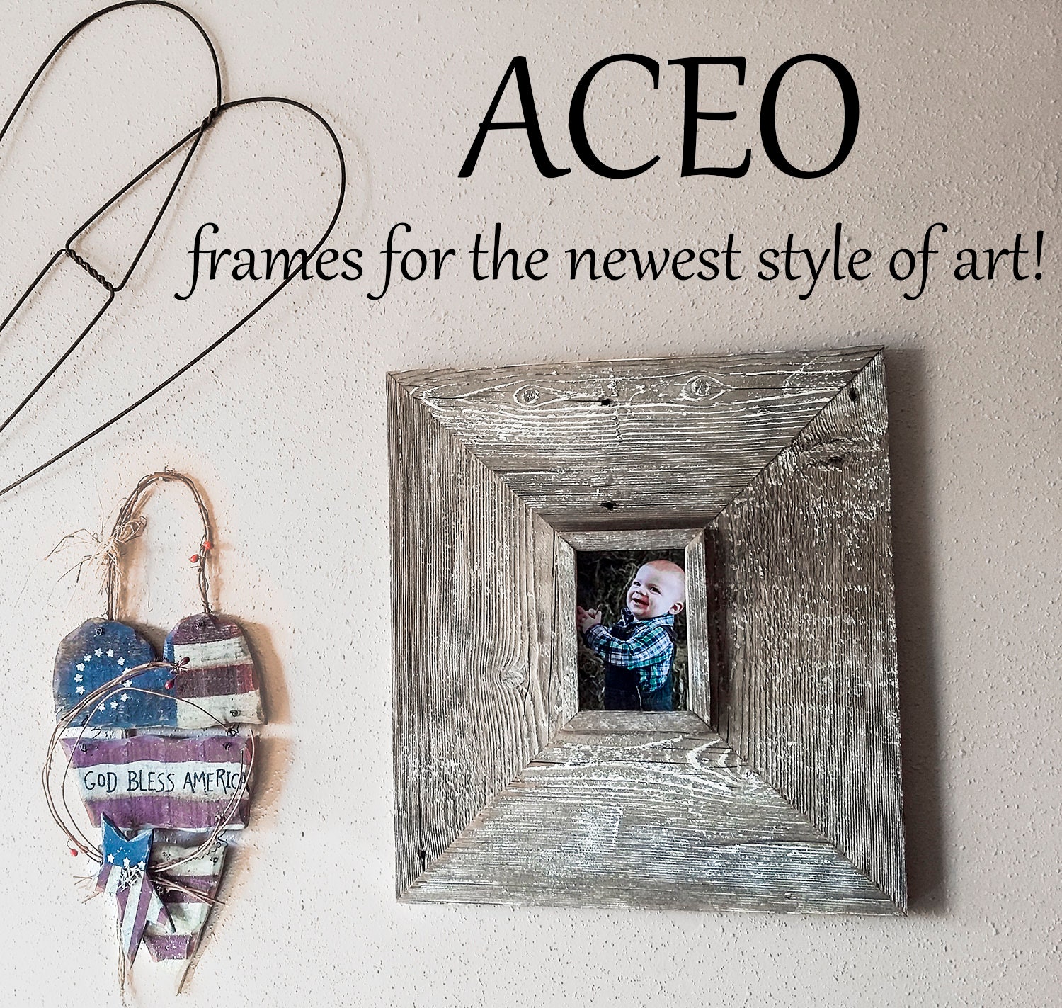 Aceo Frames 2 5 X 3 5 Inch Custom Barnwood Frame Old Barn Etsy