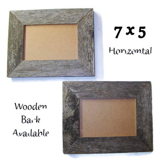 5 X 7 Barnwood Frames Set Of Two Authentic Old Barn Wood Etsy