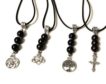 Shungite-kralen hanger bedelketting - EMV-bescherming en genezing