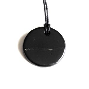 Shungite Natural Stone Pendant Necklace - EMF Healing & Protection