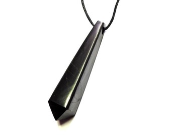 Collier HARMONY avec pendentif en shungite - Protection contre les CEM et guérison