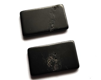 2 plaques de protection en shungite 5G, 4G pour téléphones portables, ordinateurs portables, ordinateurs portables