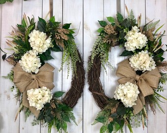 Double Door Wreath Etsy