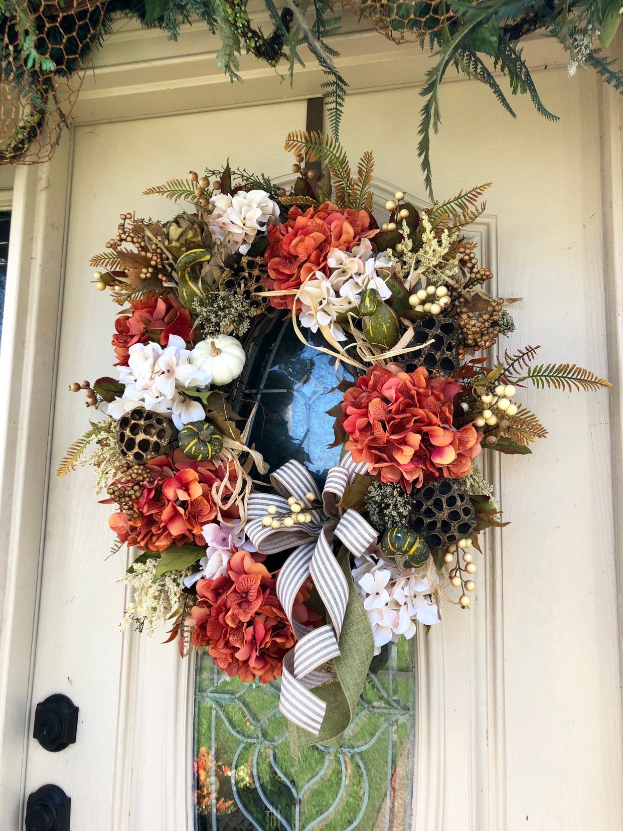 Fall Wreath Fall Pumpkin Wreath Thanksgiving Wreath Autumn Wreath Fall Floral Wreath Fall Farmhouse Decor Fall Wreath For Front Door