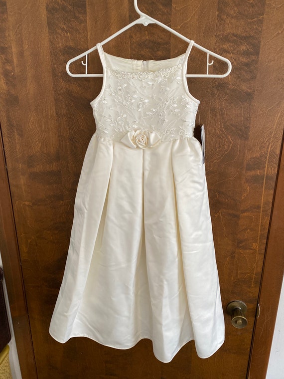 Jessica McClintock size 5 light ivory flower girl… - image 1