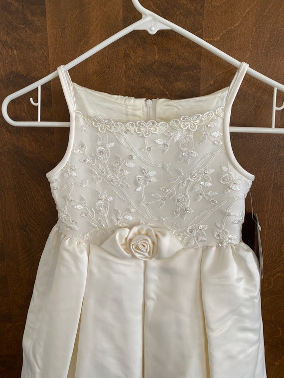 Jessica McClintock size 5 light ivory flower girl… - image 2