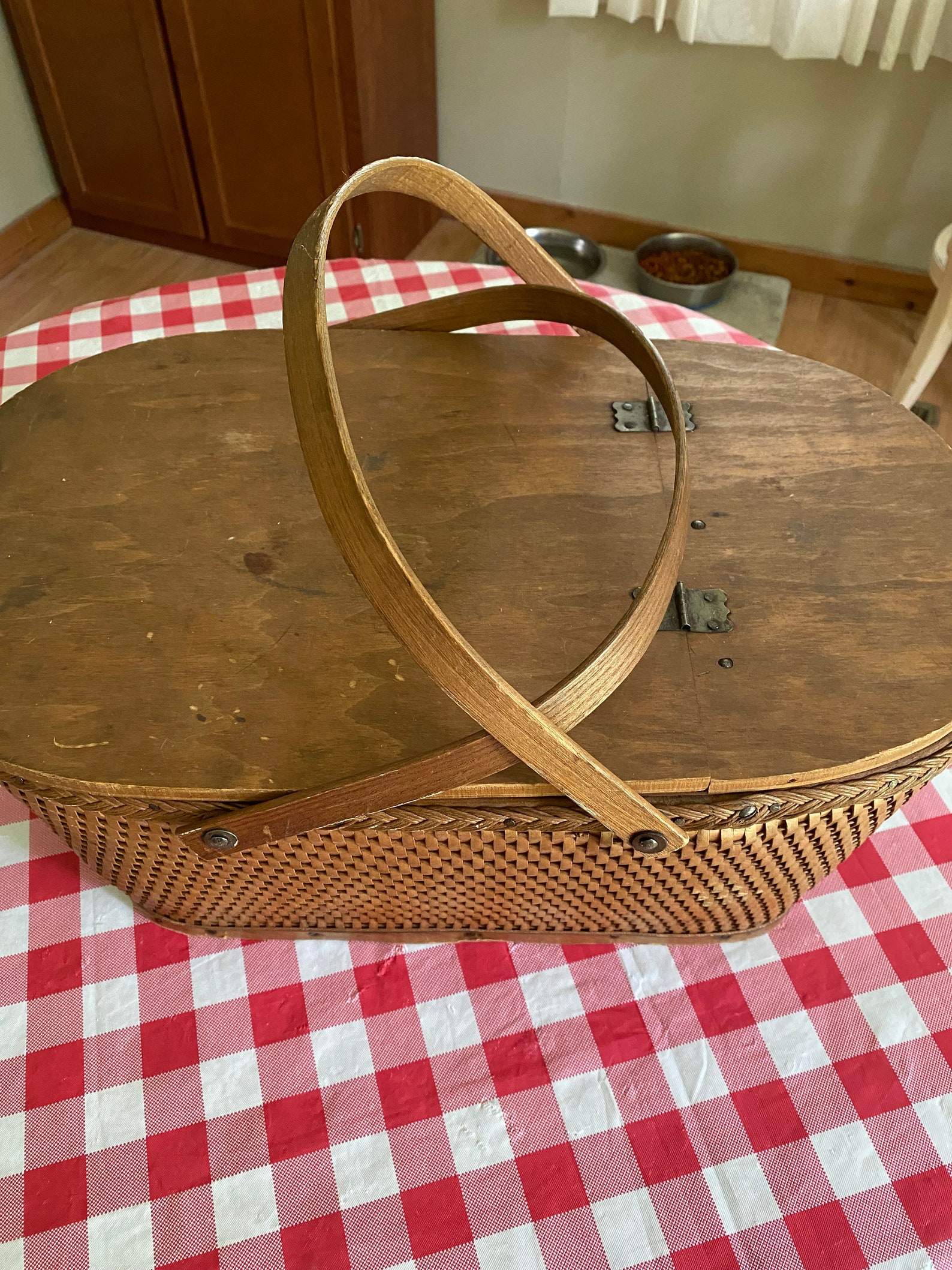 Vintage large redman picnic basket Etsy