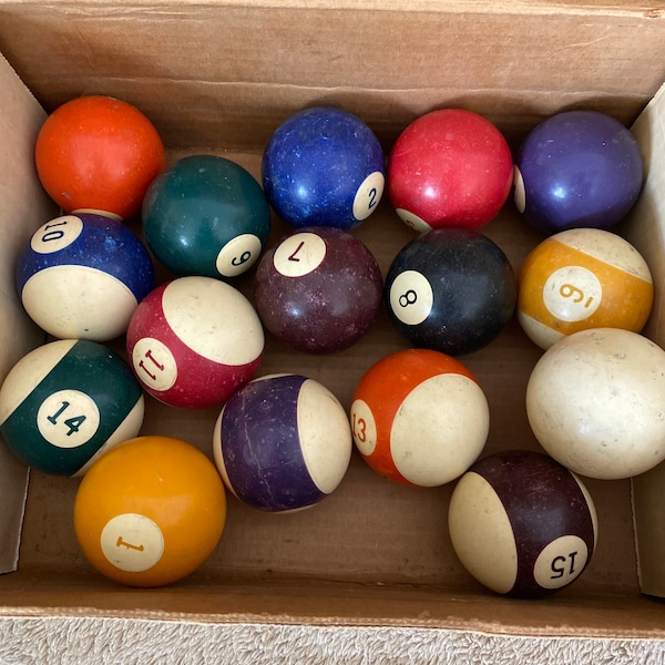 Pool Table Balls Etsy