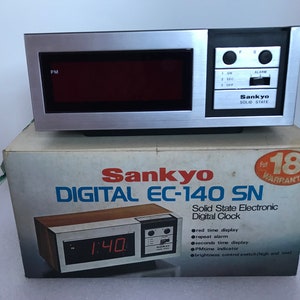Jahrgang Sanyko digitale EG-140 SN Retro Alram Digitaluhr