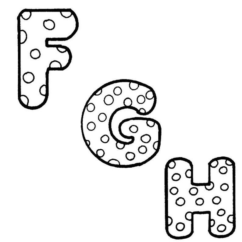black white polka dot alphabet polka dot alphabet alphabet etsy