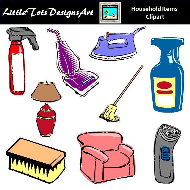 Household Clip Art Clipart House Cleaning Clip Art Clipart ...