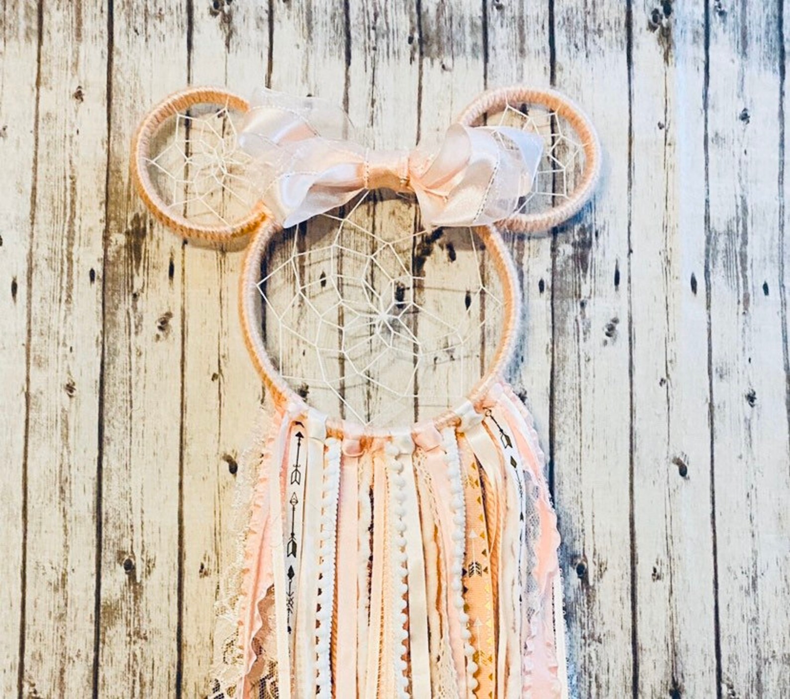 Minnie Mouse Dream Catcher Minnie Mouse Dreamcatcher Minnie Etsy