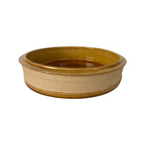 Kahler Denmark Ceramic Bowl | Mid Century Modern Danish Ceramic Bowl | Mustard Colour Danish Pottery | MCM