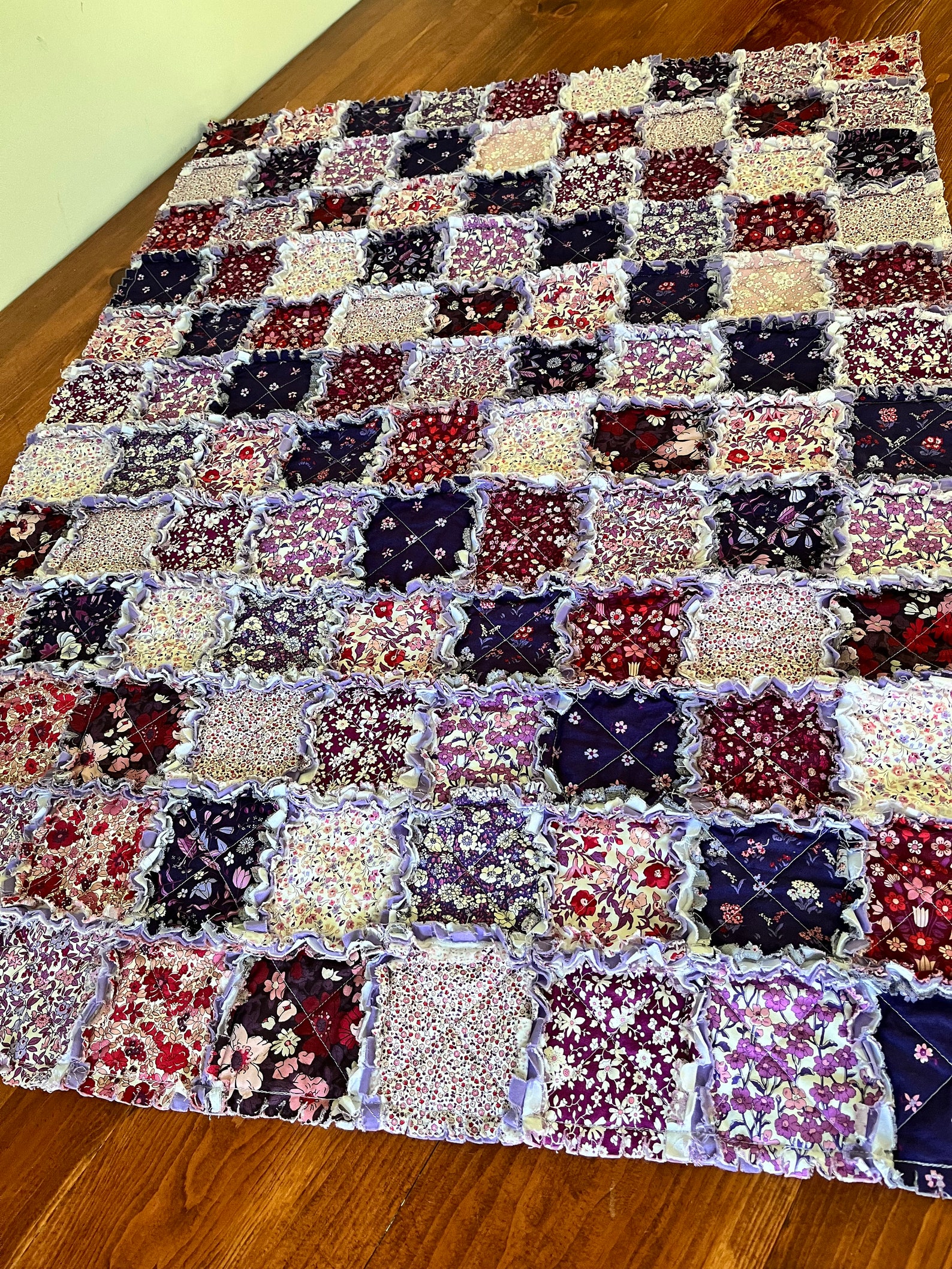 Lap Rag Quilt Flowering Gems Lap Rag Quilt - Etsy