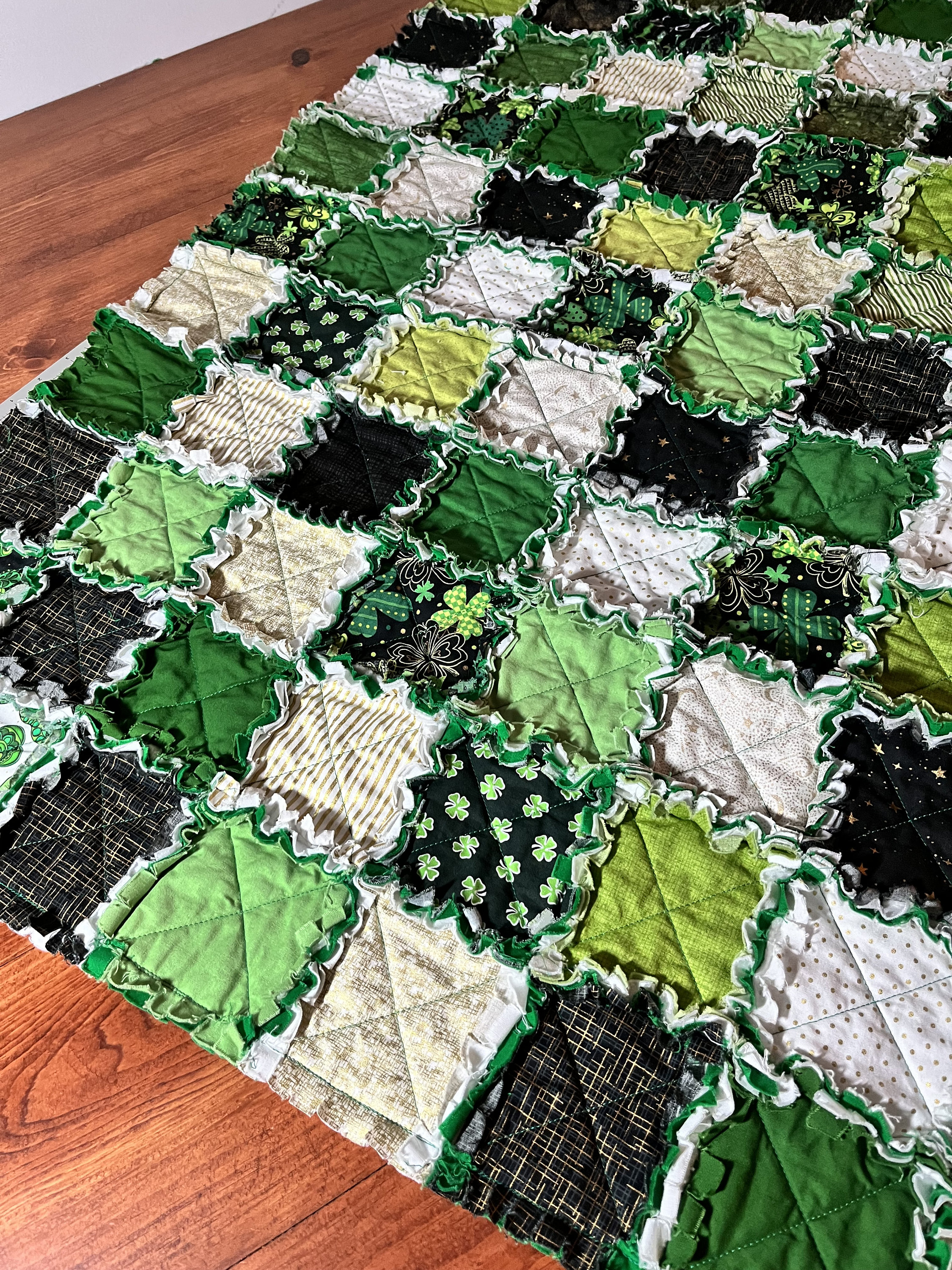 Lap Rag Quilt St Paddy’s Day Lap Rag Quilt - Etsy