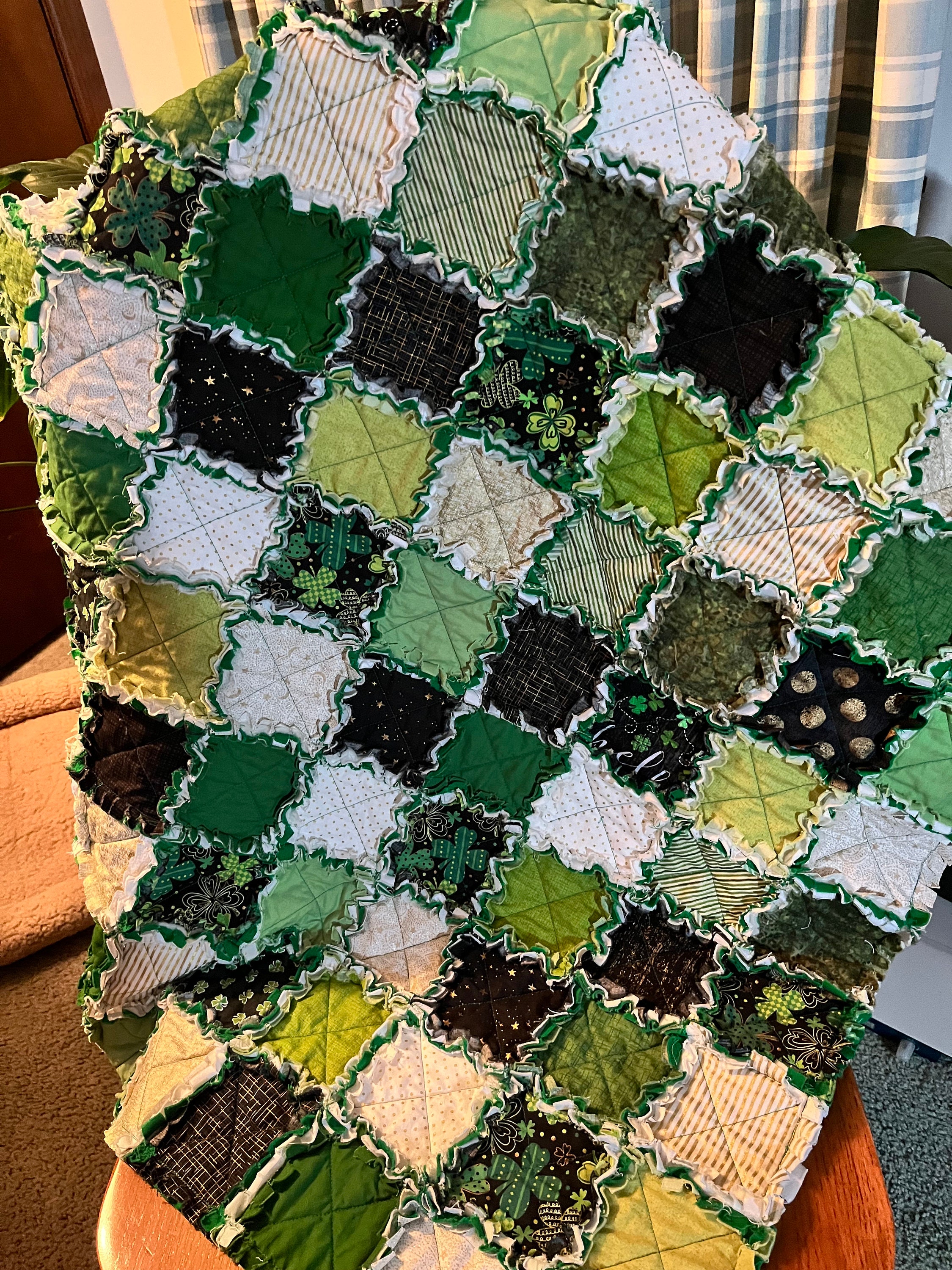 Lap Rag Quilt St Paddy’s Day Lap Rag Quilt - Etsy