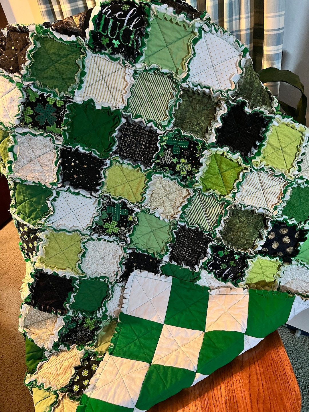 Lap Rag Quilt St Paddy’s Day Lap Rag Quilt - Etsy