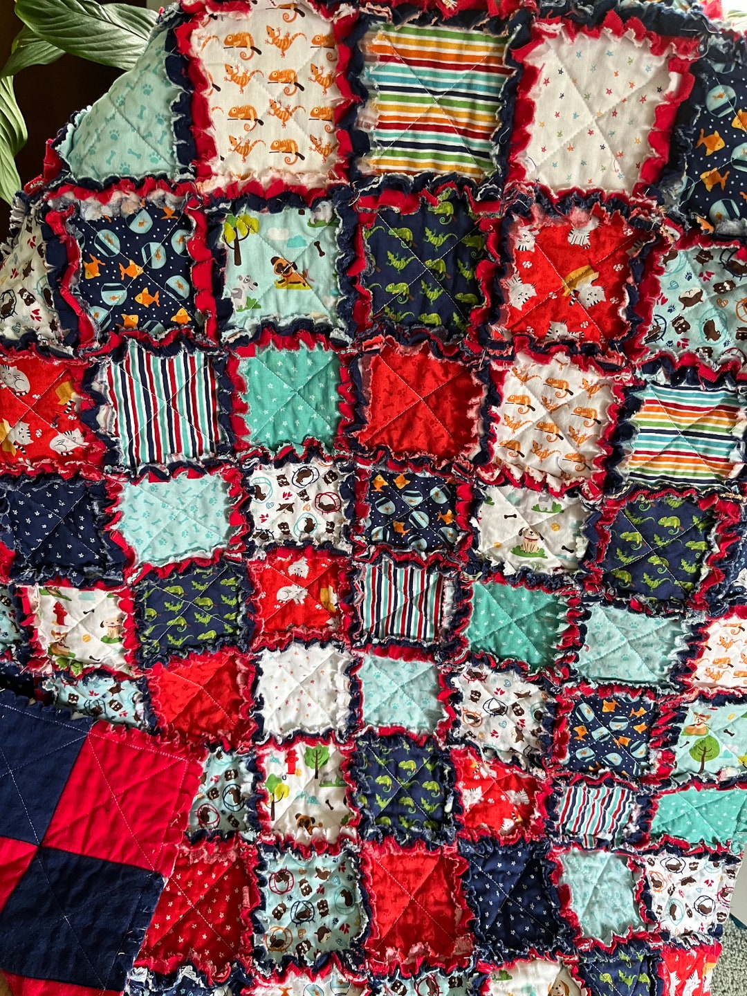 Lap Rag Quilt Family Pets Lap Rag Quilt - Etsy