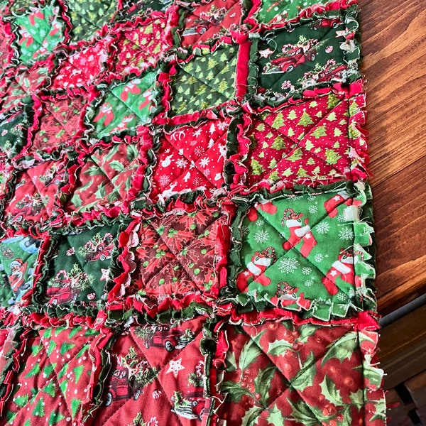 Christmas Lap Quilt Etsy