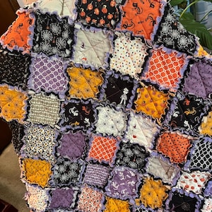 Midnight Fun Lap Rag Quilt