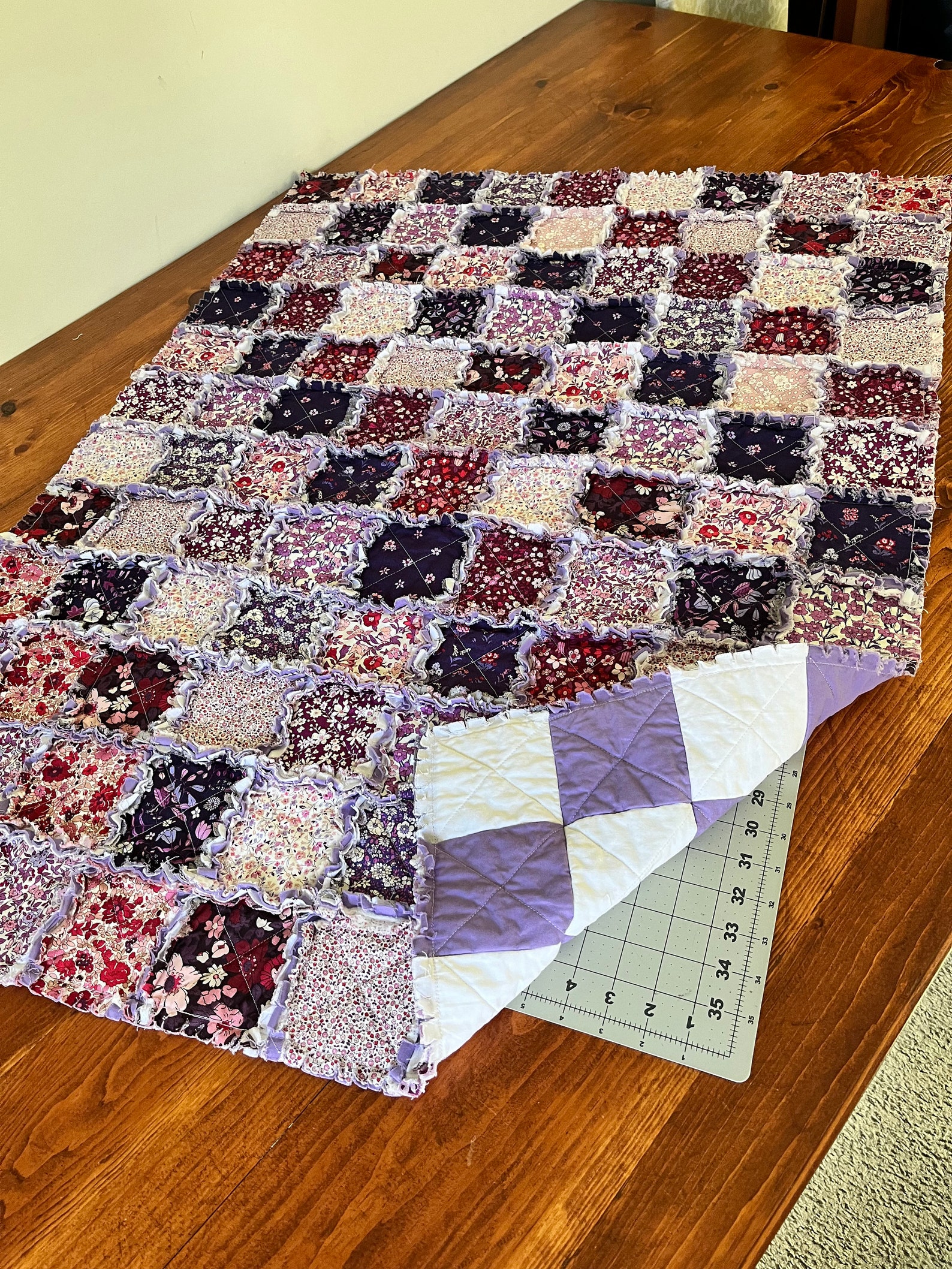 Lap Rag Quilt Flowering Gems Lap Rag Quilt - Etsy